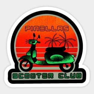Pinellas scooter club Sticker